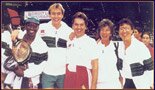 Mr Notivator, Chris Bailey, Brian Conley, Virginia Wade and Hank Marvin - 1994