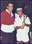 Cliff with Greg Rusedski, the new Ambassador for The Tennis Foundation 1995